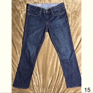Gap 1969 Real Straight Jeans Low Rise Dark Wash Size 8